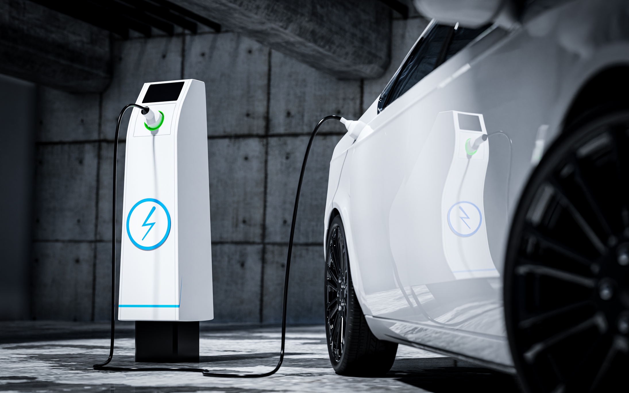 IRVE Recharger une voiture électrique avec un chargeur public dans un parking