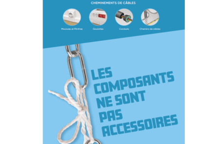 composants dans le cheminement de câbles