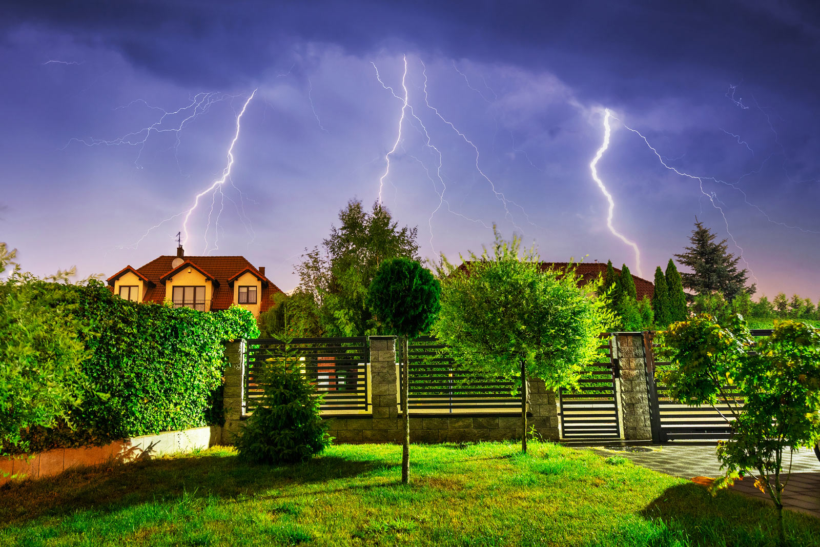 illustration orages et foudre