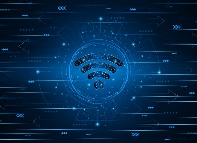 Symbole wifi abstrait