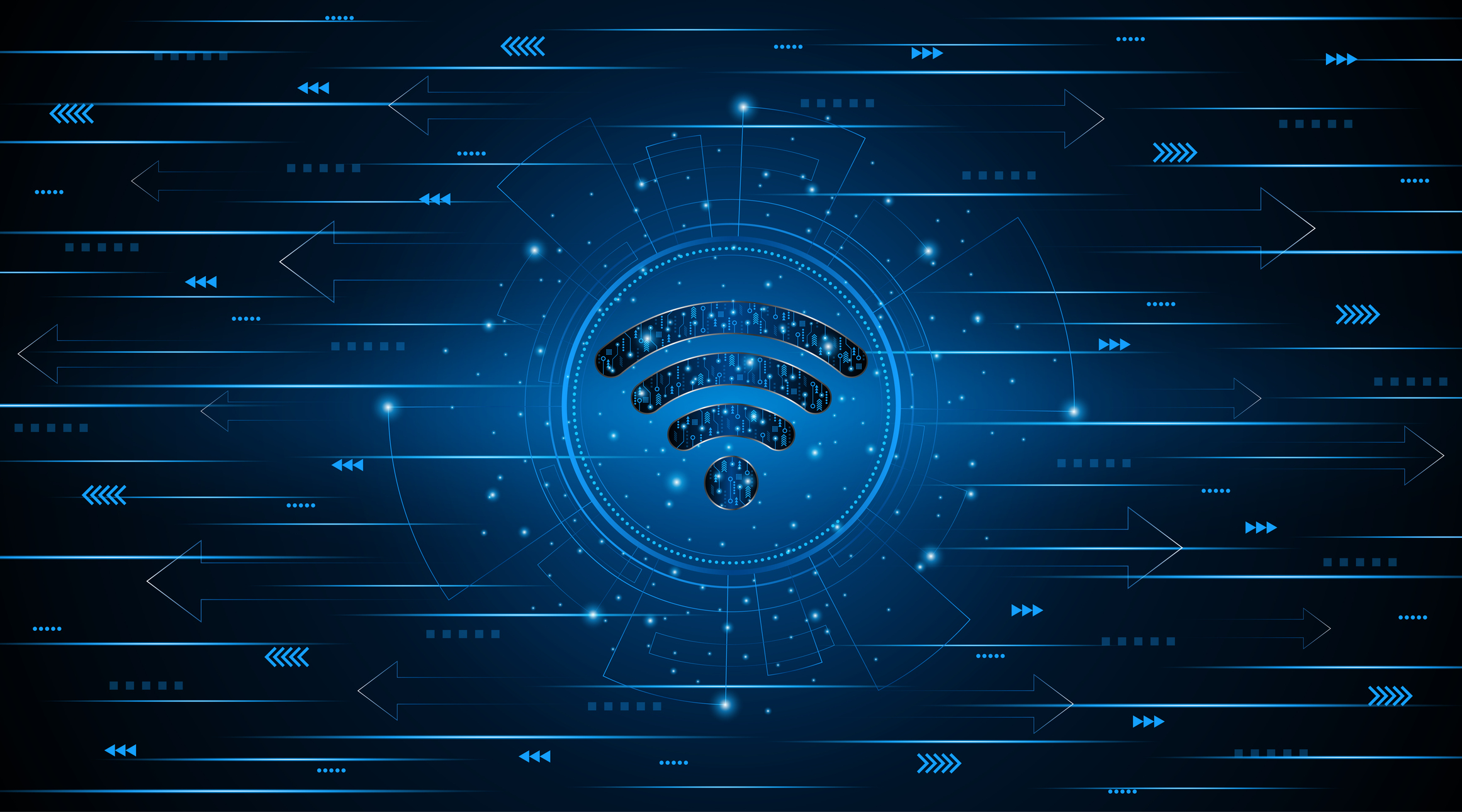 Symbole wifi abstrait