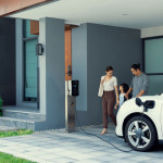 image borne de recharge avec une voiture