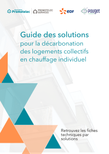 Couverutre guide - image pour illustrer L’étude de Promotelec : Les solutions pour la décarbonation des logements collectifs (avec chauffage individuel)